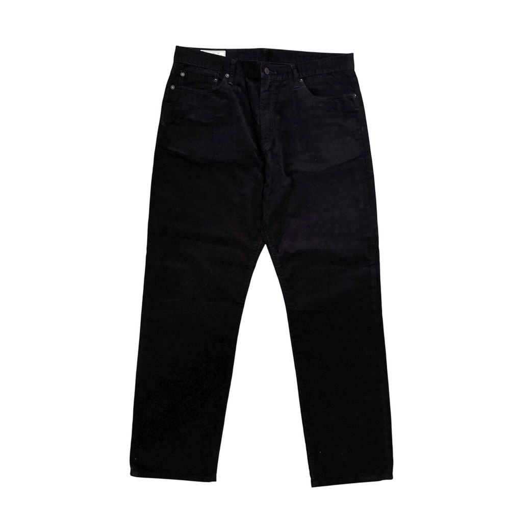 Gap Corduroy Jeans Pants 34x30 Black Straight Fit 5-Pocket Cotton Blend